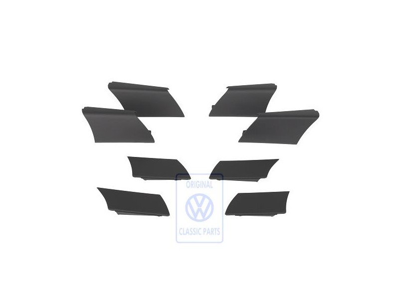 VW Originale 1 Set Mascherine Per Volante Nero - 1K0498685A E74
