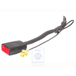 VW Originale Fibbia Cintura Nero Satinato/Rosso Fuoco - 1K4857755J QVZ