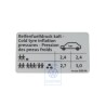 VW Originale Etichetta Per Pressione Pneumatici - 1T0010390M