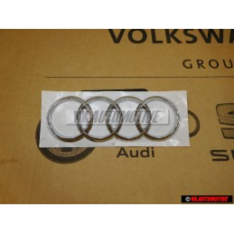Audi Originale Anelli Posteriore Logo Emblema Simbolo Cromo - 8K9853742A 2ZZ
