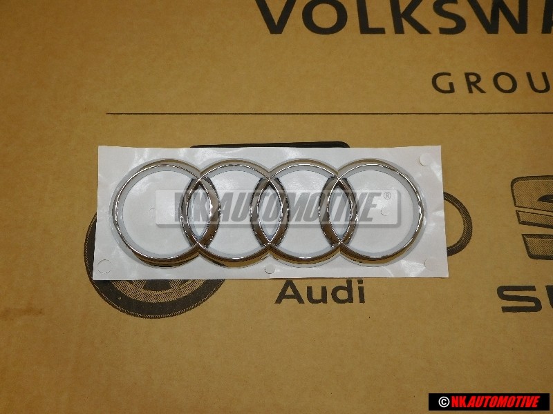 Audi Originale Anelli Posteriore Logo Emblema Simbolo Cromo - 8K9853742A 2ZZ