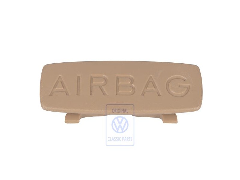 VW Originale Mascherina Con Emblema Pure Beige - 1T0853437B 7G8