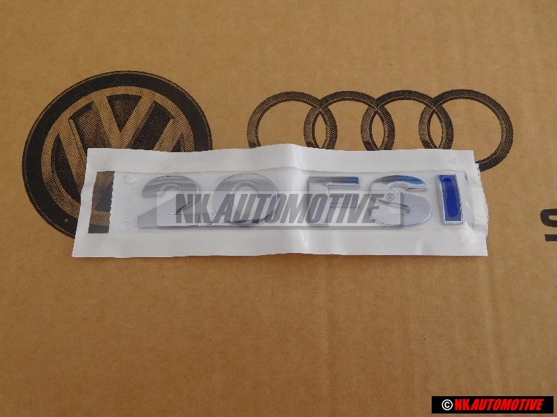 VW Originale 2.0 FSI Posteriore Logo Emblema Scritta Cromo Blu - 1T0853675 HCE