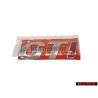 VW Originale GTI Posteriore Logo Emblema Scritta Cromo Rosso - 377853687CK