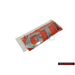 VW Originale GTI Posteriore Logo Emblema Scritta Cromo Rosso - 377853687CK