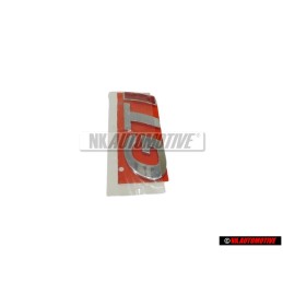 VW Originale GTI Posteriore Logo Emblema Scritta Cromo Rosso - 377853687CK