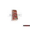 VW Originale GTI Posteriore Logo Emblema Scritta Cromo Rosso - 377853687CK