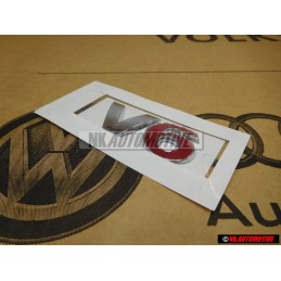 VW Originale V6 Posteriore Logo Emblema Scritta Cromo Rosso - 1J0853675H GQF
