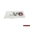 VW Originale V6 Posteriore Logo Emblema Scritta Cromo Rosso - 1J0853675H GQF