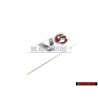 VW Originale V6 Posteriore Logo Emblema Scritta Cromo Rosso - 1J0853675H GQF