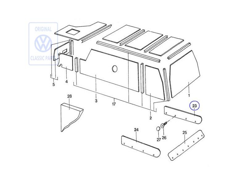 VW Originale Mascherina - 281070004D