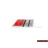 Audi Originale S4 Posteriore Logo Emblema Scritta Cromo Rosso - 8D0853737B 2ZZ