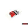 Audi Originale S4 Posteriore Logo Emblema Scritta Cromo Rosso - 8D0853737B 2ZZ