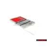 Audi Originale S4 Posteriore Logo Emblema Scritta Cromo Rosso - 8D0853737B 2ZZ
