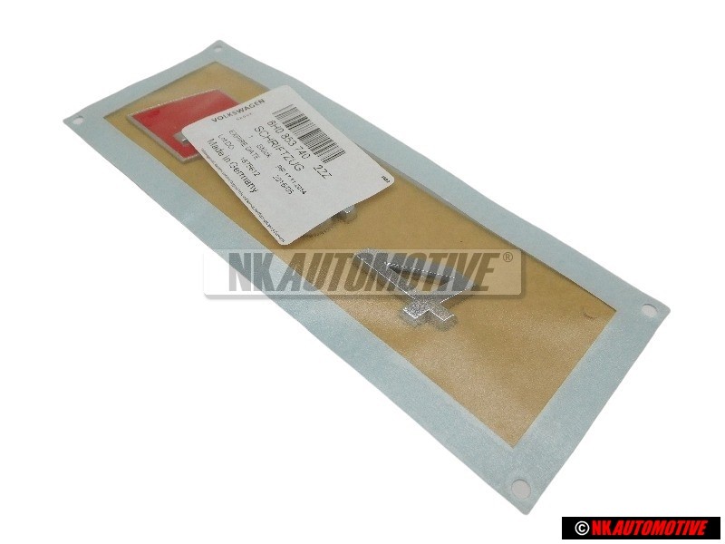 Audi Originale RS4 Posteriore Logo Emblema Scritta Cromo Rosso - 8H0853740 2ZZ