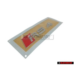 Audi Originale RS4 Posteriore Logo Emblema Scritta Cromo Rosso - 8H0853740 2ZZ