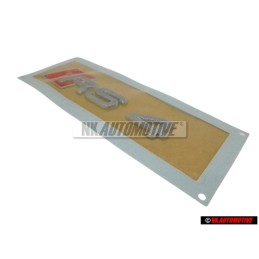 Audi Originale RS4 Posteriore Logo Emblema Scritta Cromo Rosso - 8H0853740 2ZZ