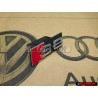 Audi Originale S8 Fronte Logo Emblema Scritta Nero Cromo Rosso - 4D0853736D 2ZZ