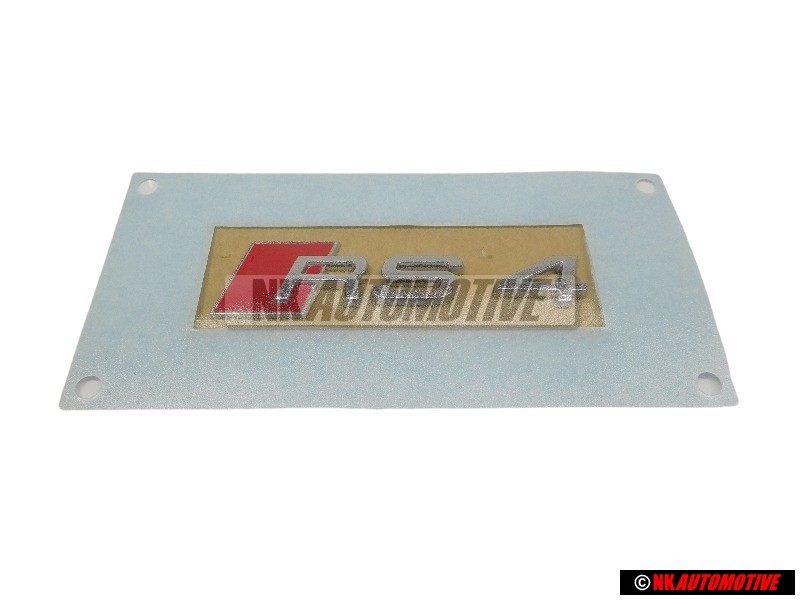 Audi Originale RS4 Lato Logo Emblema Simbolo Cromo Rosso - 8E0853601