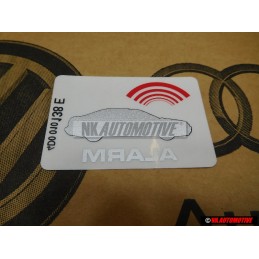 Audi Originale Etichetta 'Alarm' - 443010026H