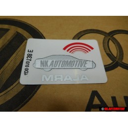Audi Originale Etichetta 'Alarm' - 443010026F