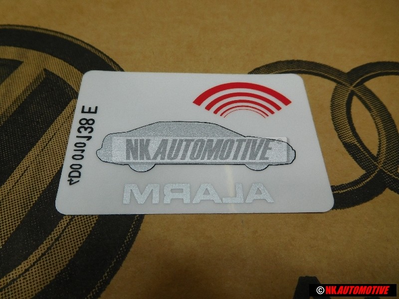 VW Originale Etichetta 'Alarm' - 443010112Q
