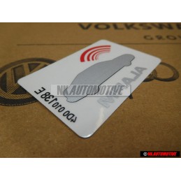 VW Originale Etichetta 'Alarm' - 443010112Q