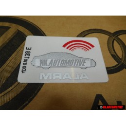 Audi Originale Etichetta 'Alarm' - 443010026J