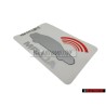 Audi Originale Etichetta 'Anti Theft' - 443010016M