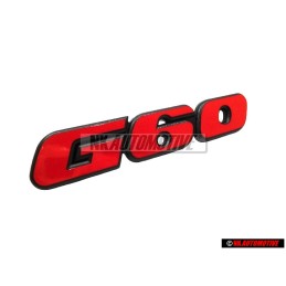 VW Originale G60 Fronte Logo Emblema Scritta Rosso - 535853679 QS2