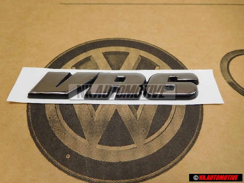VW Originale VR6 Posteriore Logo Emblema Scritta Cromo - 3A0853675