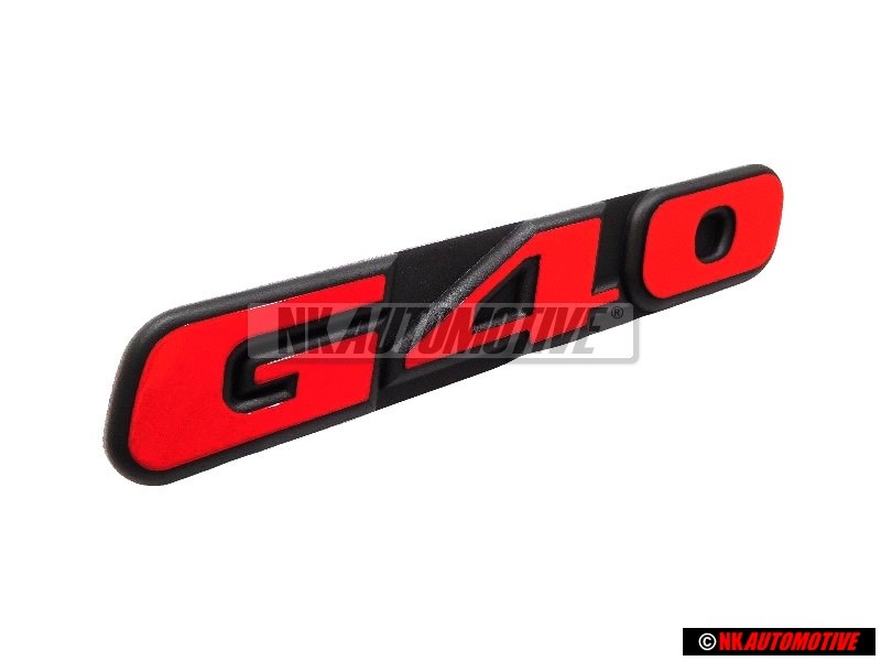 VW Originale G40 Fronte Logo Emblema Scritta Rosso - 871853679D