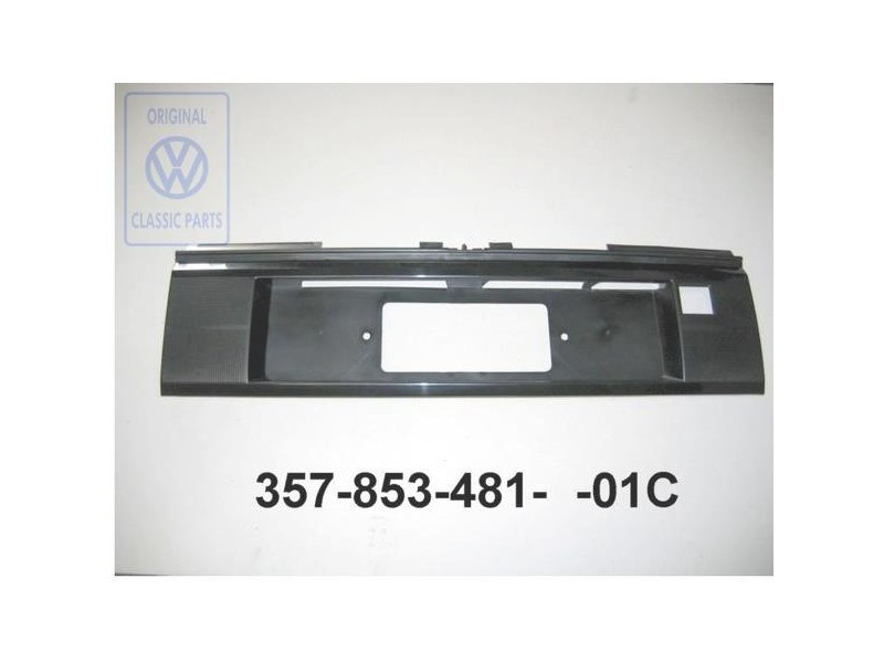 VW Originale Cornice Per Targa Nero Satinato - 357853481 01C