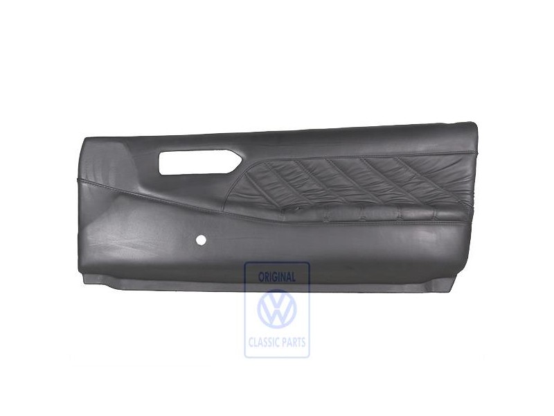 VW Originale Rivestimento Porta (Pelle) Nero - 357867015E 1BX