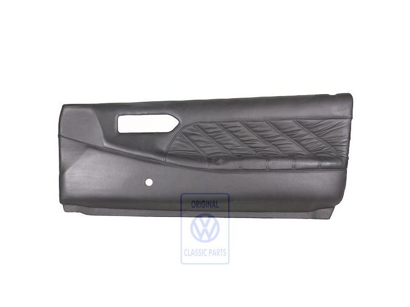 VW Originale Rivestimento Porta (Pelle) Nero - 357867016E 1BX